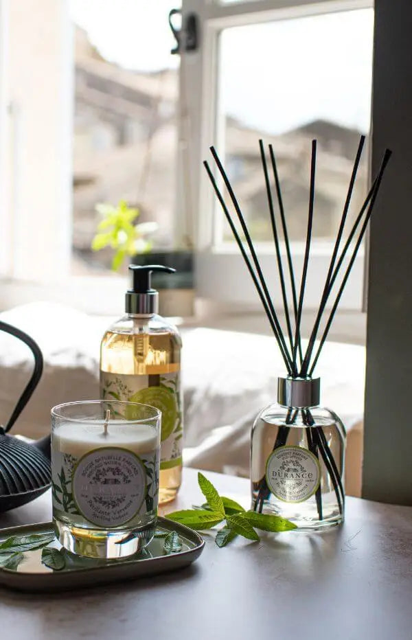 Sparkling Verbena Reed Diffuser Refill 225 ml and Scented candle