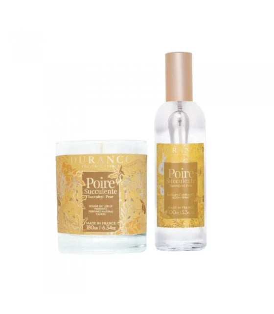 Succulent Pear Candle and Home Fragrance Air freshener Set