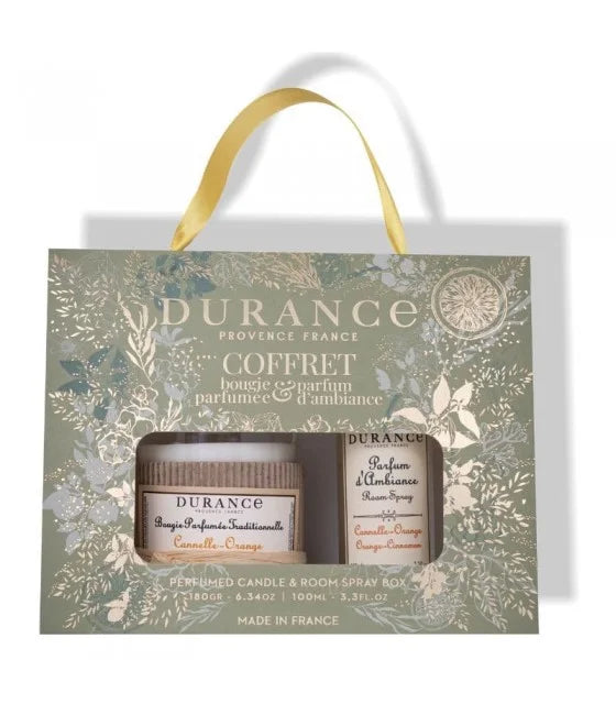 Cinnamon-Orange Candle and Home Fragrance Set