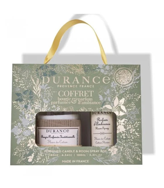 Cotton Flower Candle and Home Fragrance Set