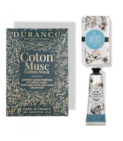 Cotton Musk hand cream and a soap