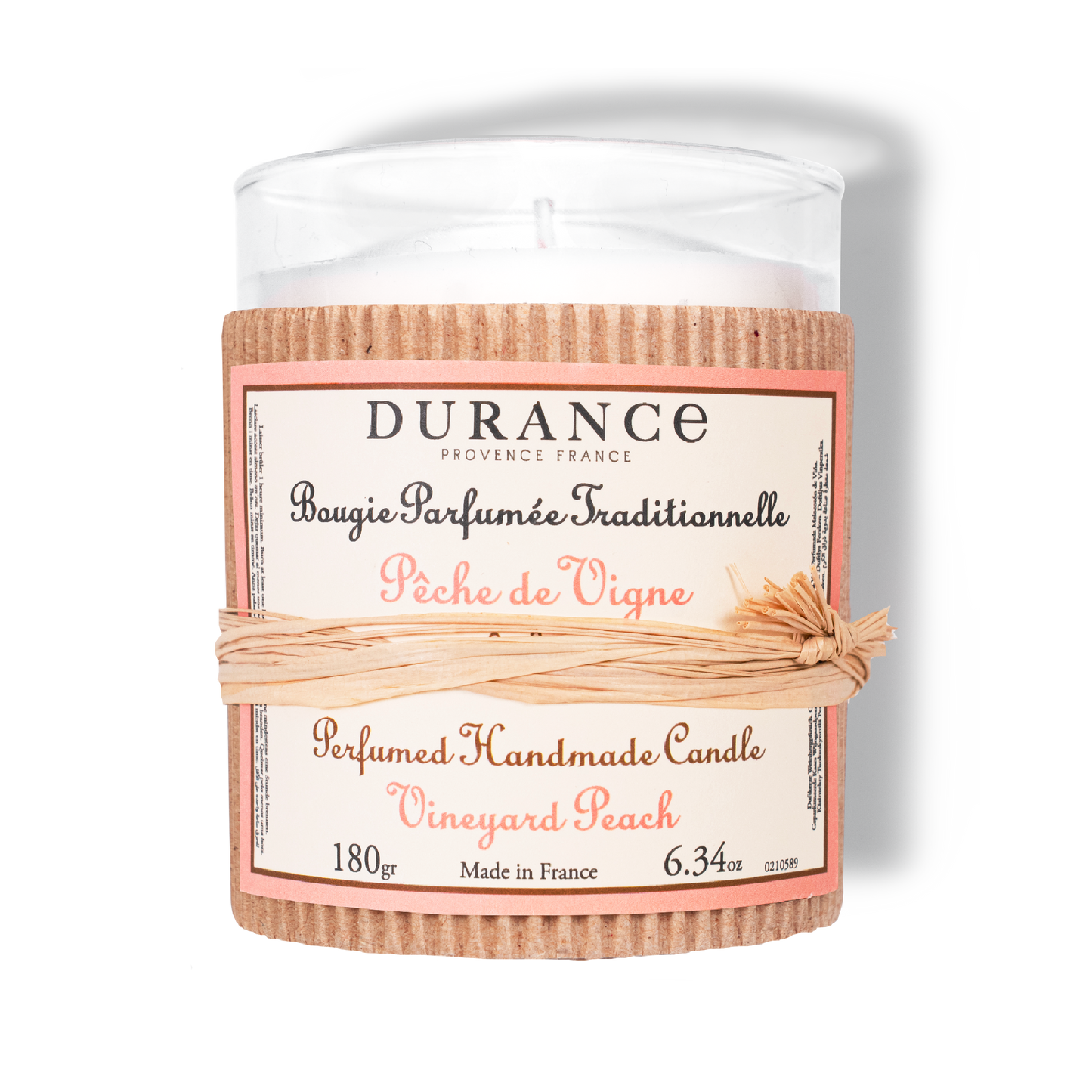 Durancee peach vine scented candle