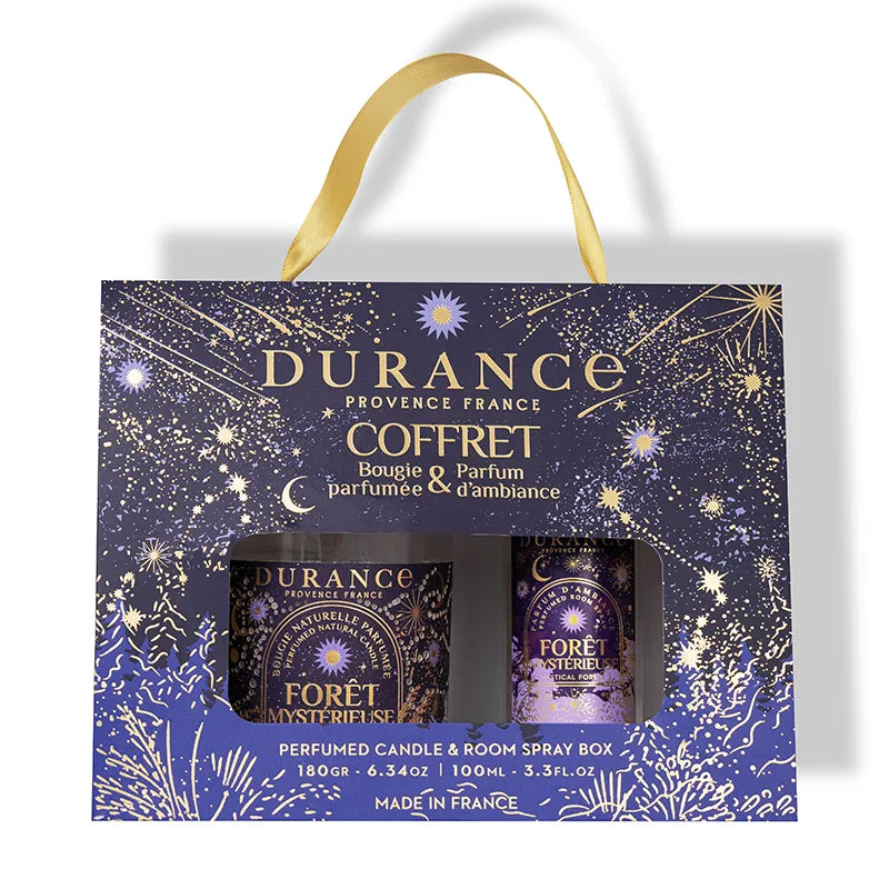 Mystical Forest Candle and Room Spray Air Freshener woody  with amber notes