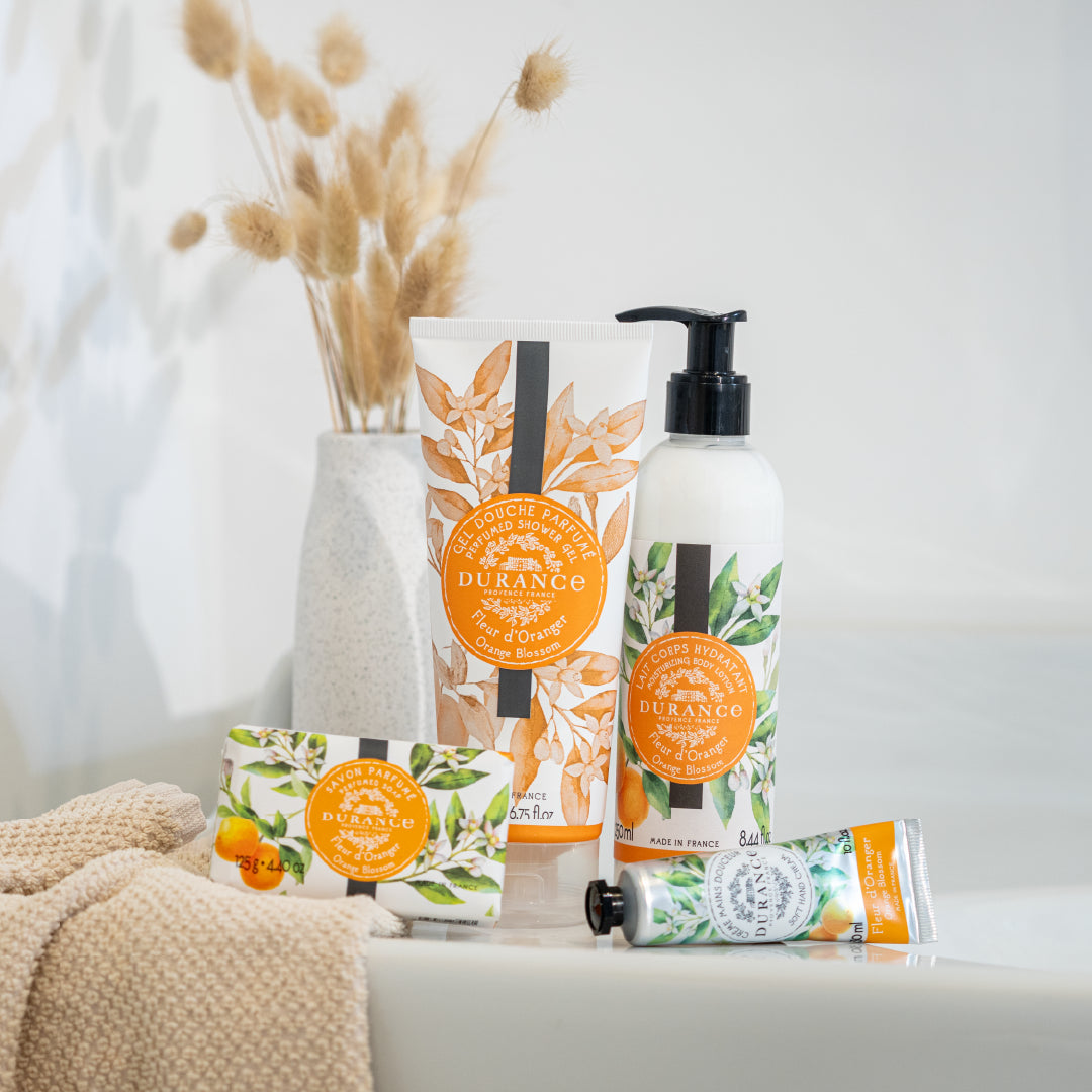 Orange Blossom Soap, shower gel and cream
