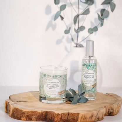 Purifying Eucalyptus - Perfumed scented candle 180 gr and air freshener room spray