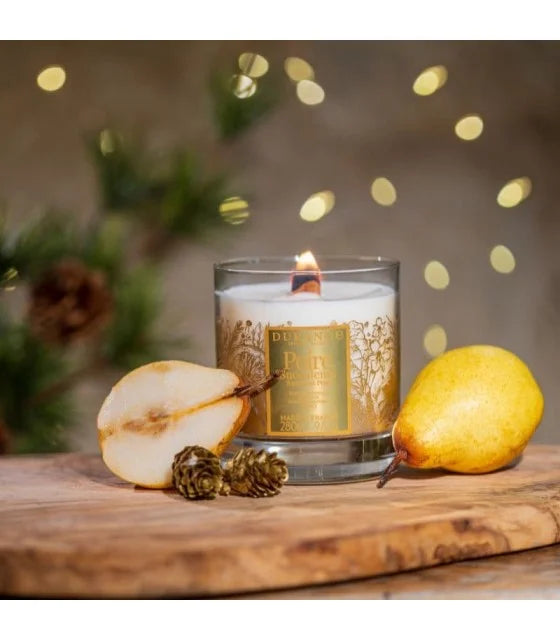 Succulent Pear Wooden Wick Candle