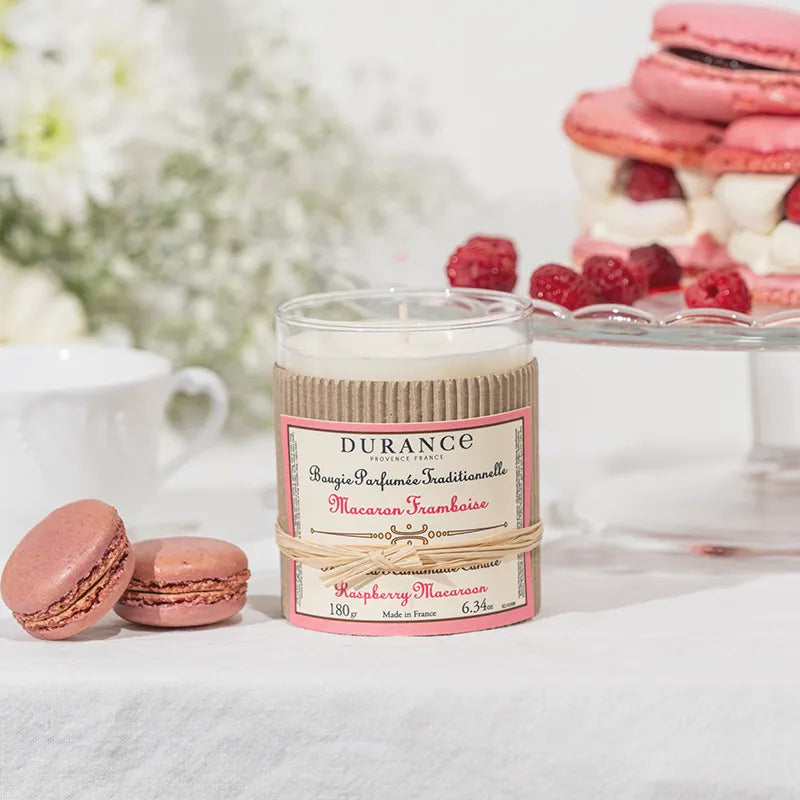 Raspberry Macaroon handmade Candle 180 gr