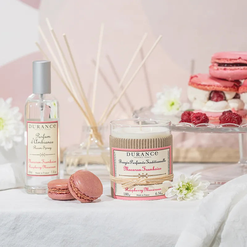 Raspberry Macaroon handmade Candle 180 gr