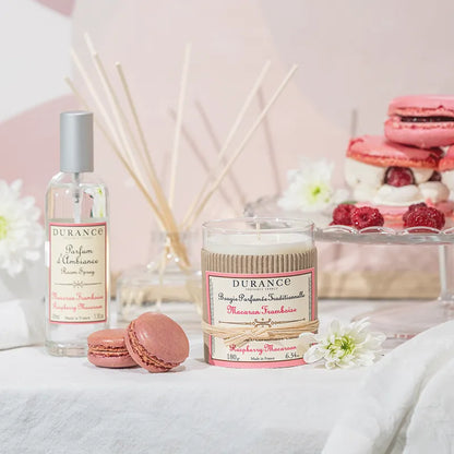 Raspberry Macaroon handmade Candle 180 gr